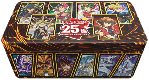 Tin in metallo Yu-GI-OH 25th anniversario Dueling Heroes ENG version