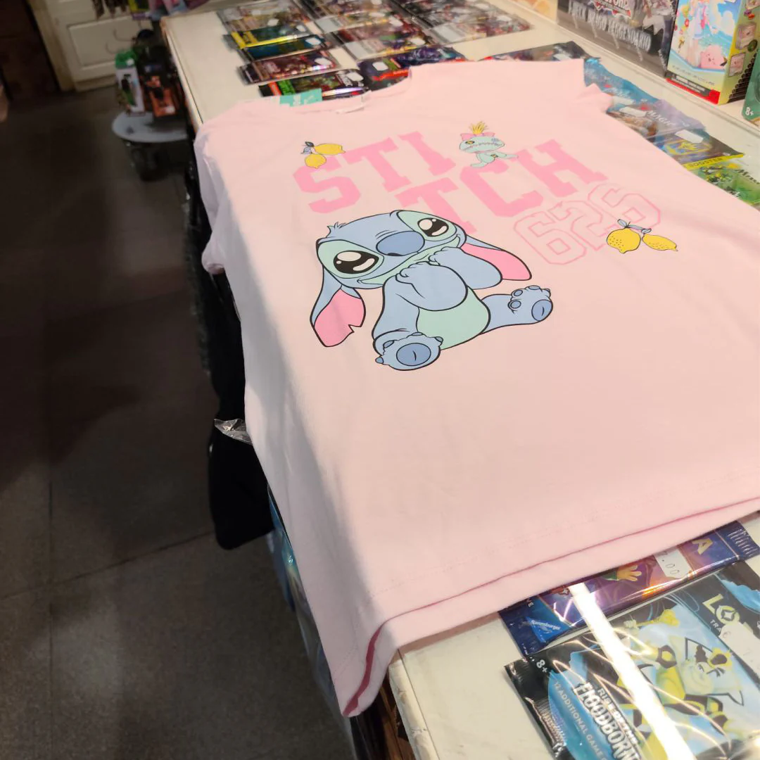 T-Shirt Stitch e Scrump 626 Rosa Bambini - Image 2