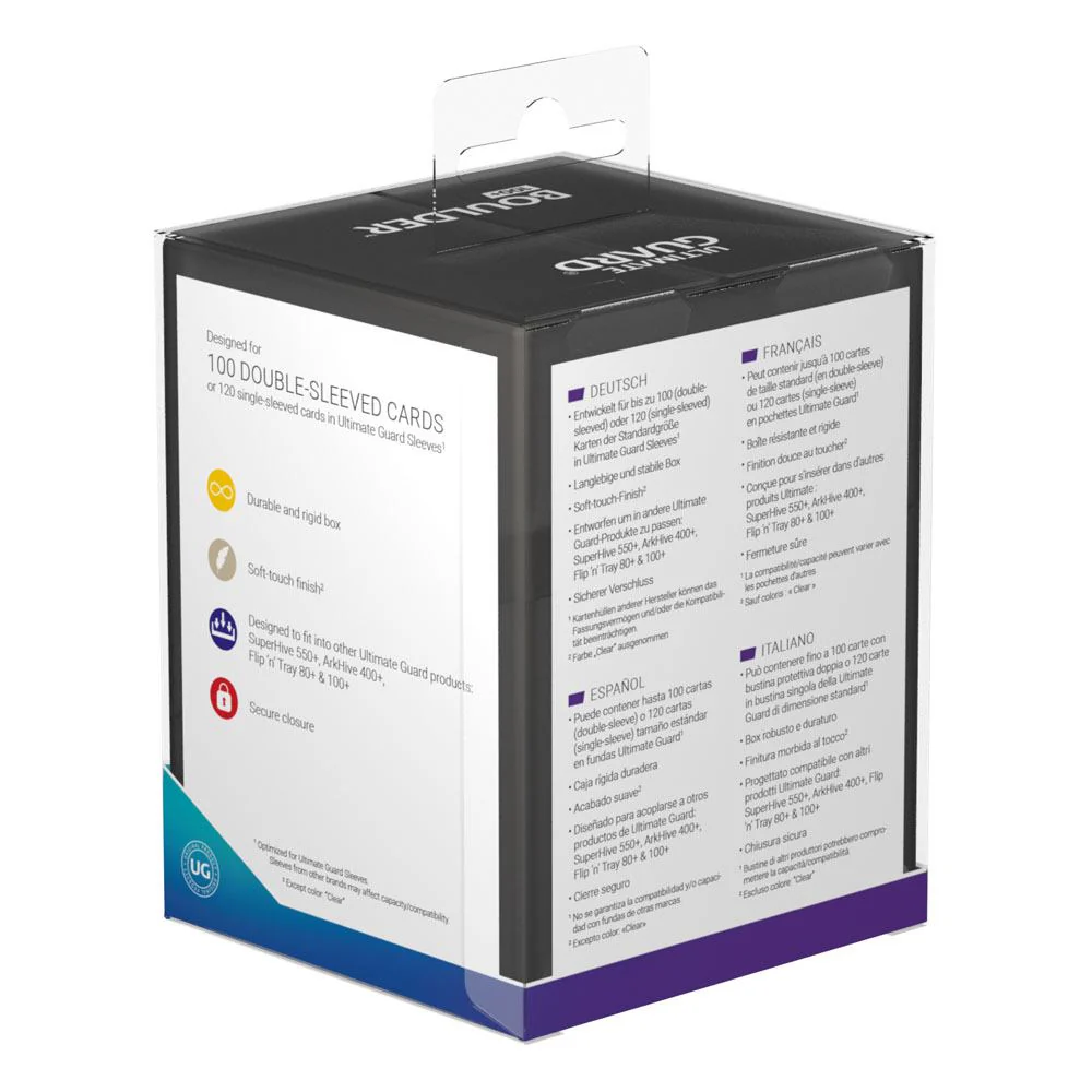 ULTIMATE GUARD Boulder Deck Case 100+ Standard Size Onyx - Image 2